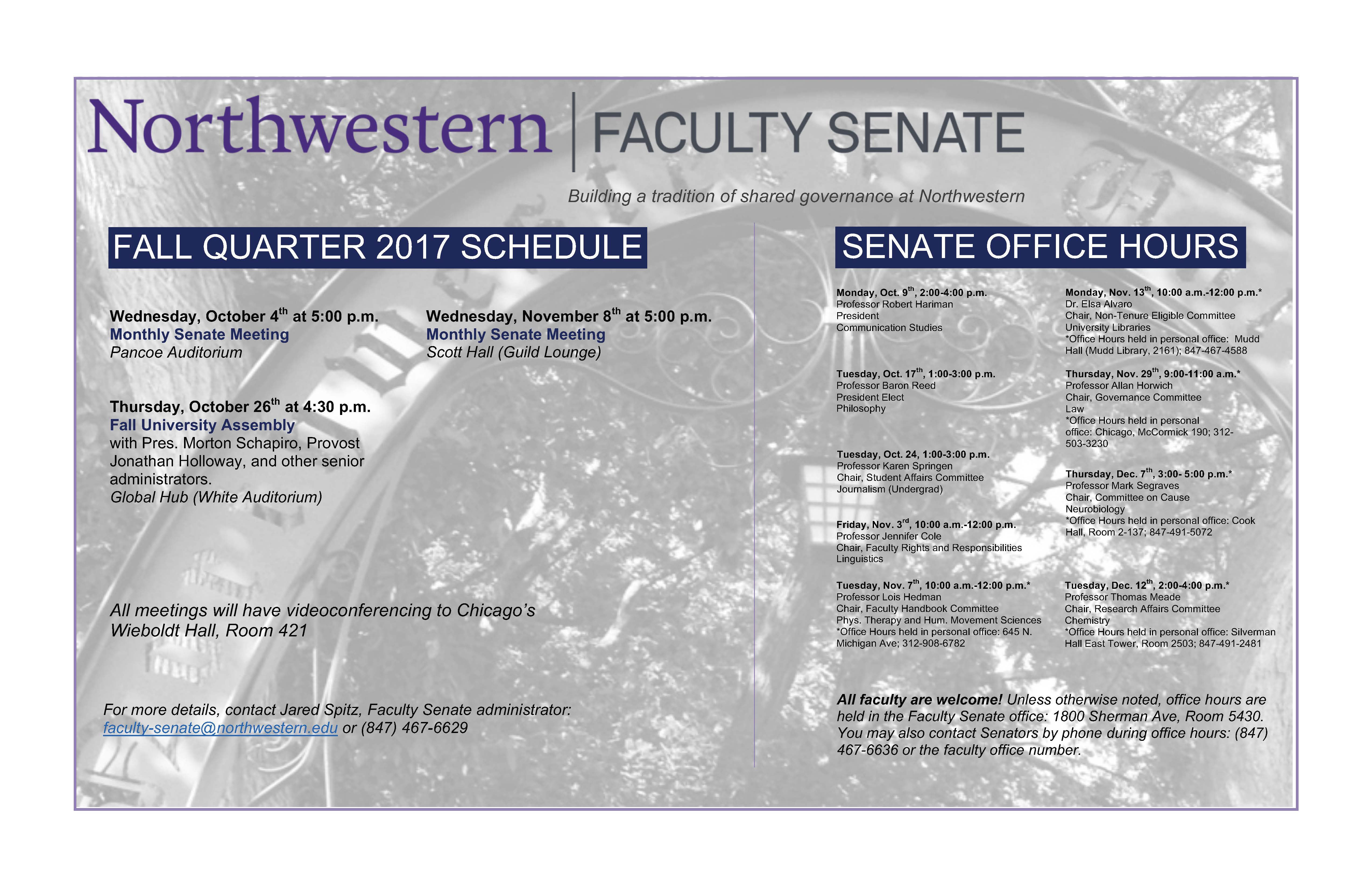 Faculty Senate Northwestern University