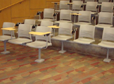 set of classroom seats - gray