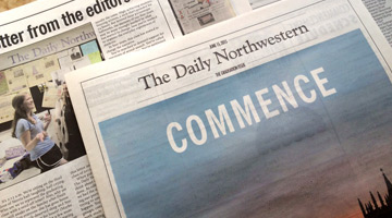 northwestern university students academic newspaper written student published monday college friday during