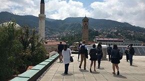 picture of students in the Balkans