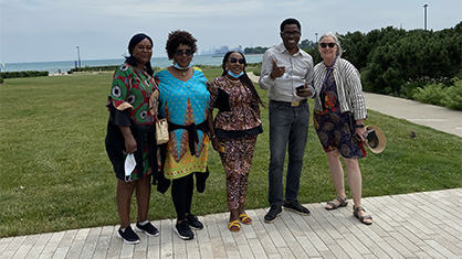 A delegation from from the National Commission for Museums and Monuments in Nigeria spent 10 days with The Block Museum