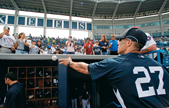 Girardi with fans