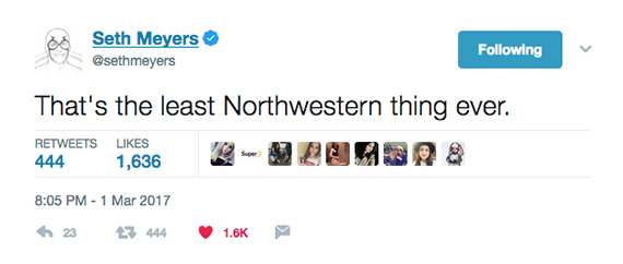 Meyers' tweet