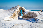 A snow arch on Evanston's South Beach. Photo by Michael Goss. 