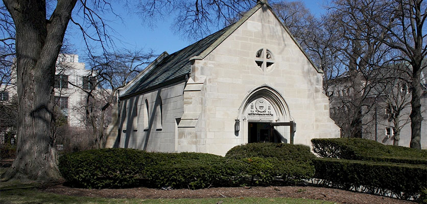 Frank W. Howes Memorial Chapel (next to Garrett)