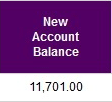 New Account Balance