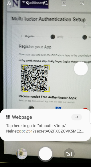 scan QR webpage tap here