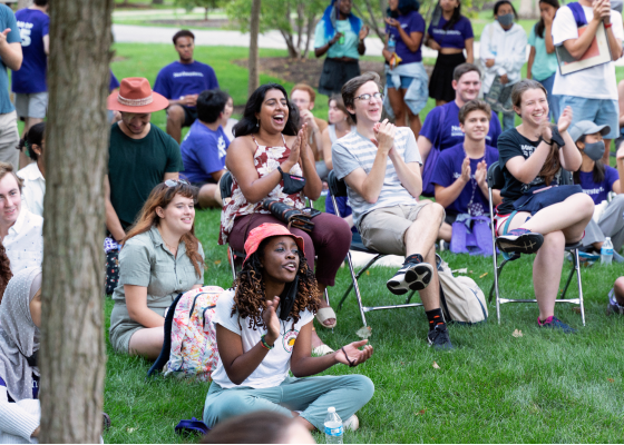 students sitting on the loan