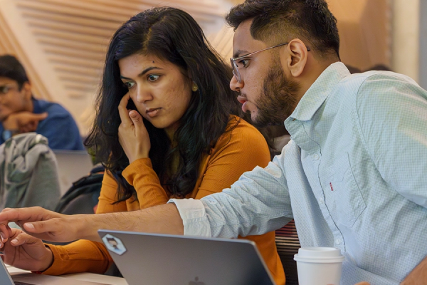 students studying