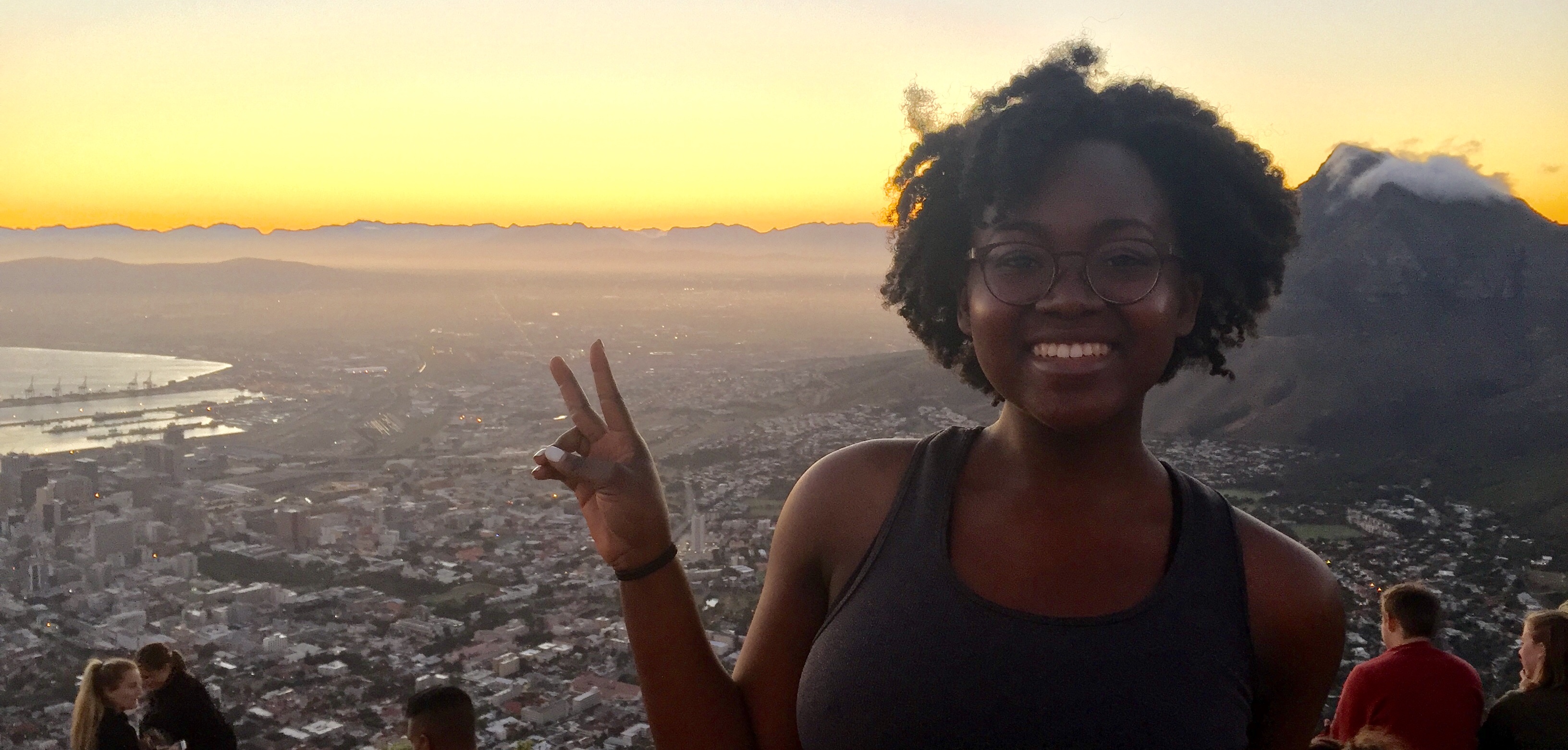 Student studying abroad in South Africa