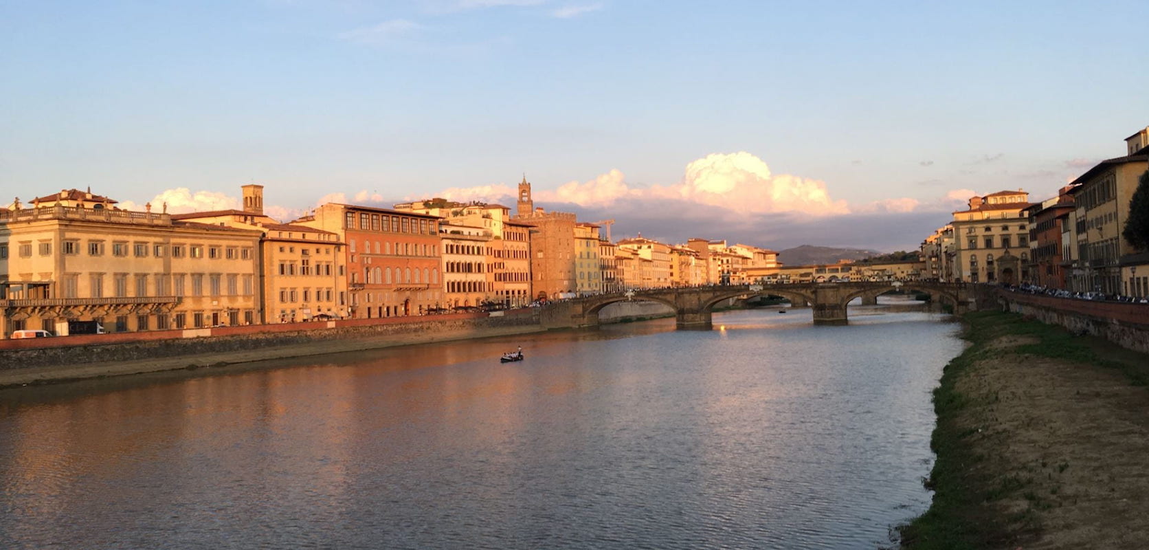 Student studying abroad in Italy