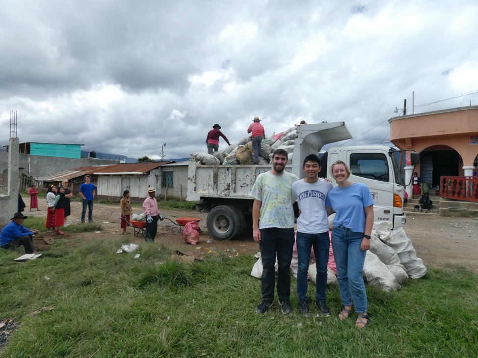 Northwestern students assist with trash collection in Guatemala
