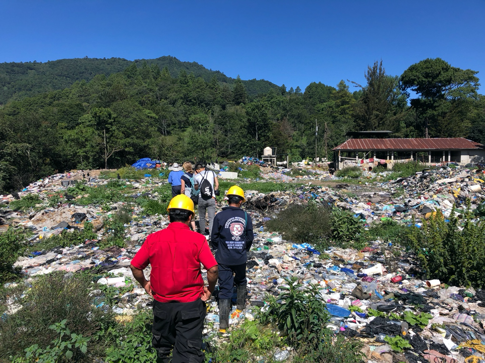 Northwestern students visit the Municipal Dump in Nebaj, Guatemala