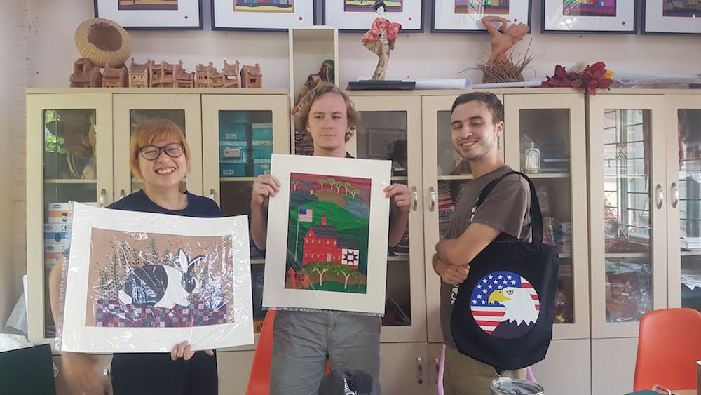 GESI interns show Vun Art products