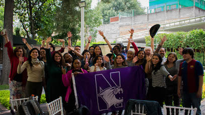 Northwestern students in Mexico City