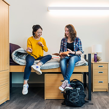 students in dorm