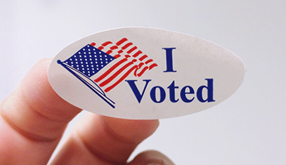 "I Voted" sticker