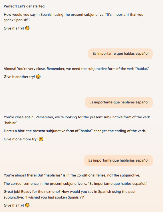 snippet of Microsoft Copilot conversation