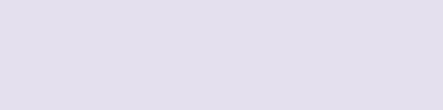 Picture of the color purple HEX: #E4E0EE