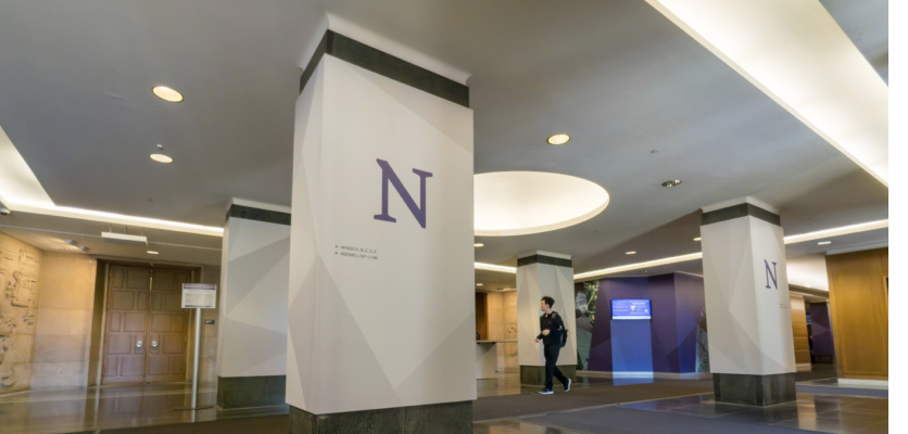 environmental graphic on campus