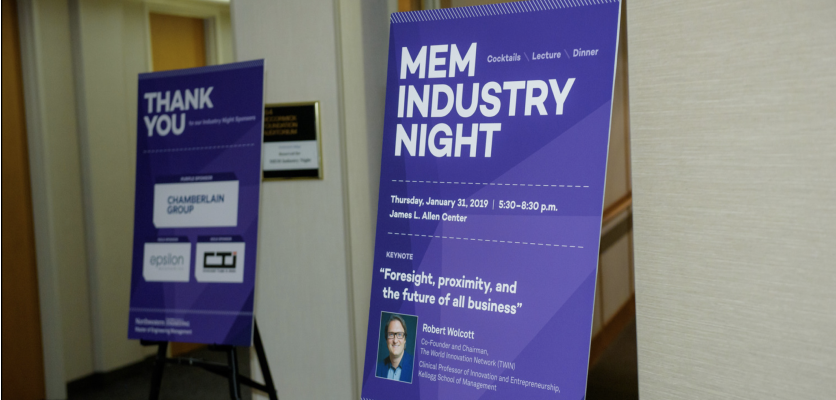 event signage northwestern