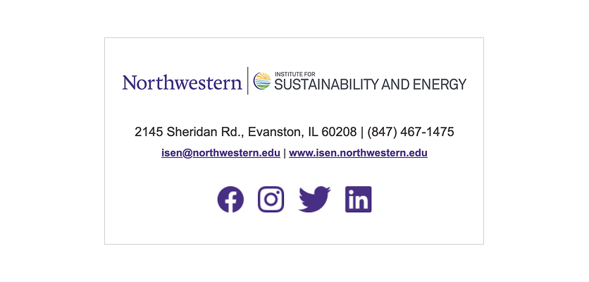 Email footer example