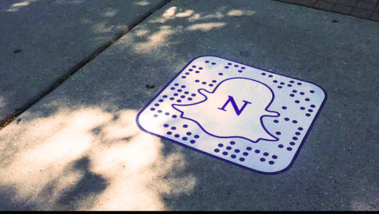 Snapchat sidewalk graphic
