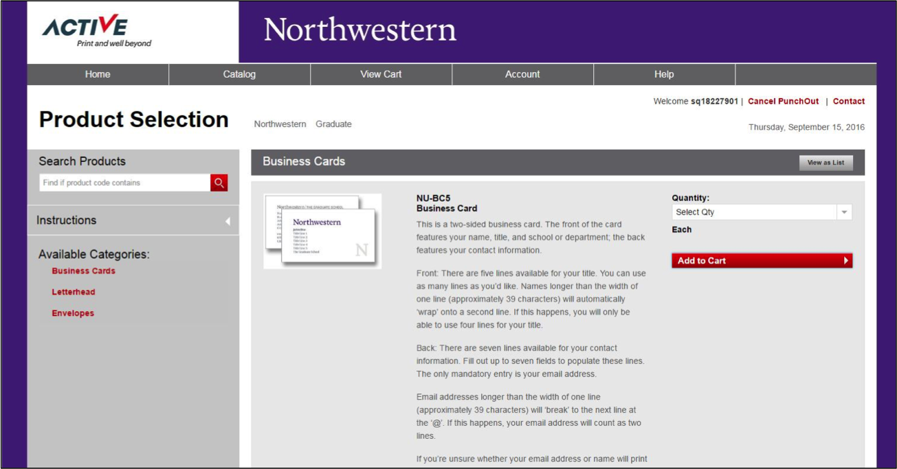 catalog page