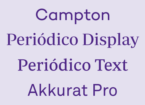 brand fonts usage example