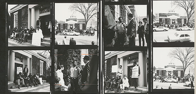 Students in front of the Bursar’s Office