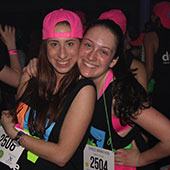 two undergradutes at dance marathon