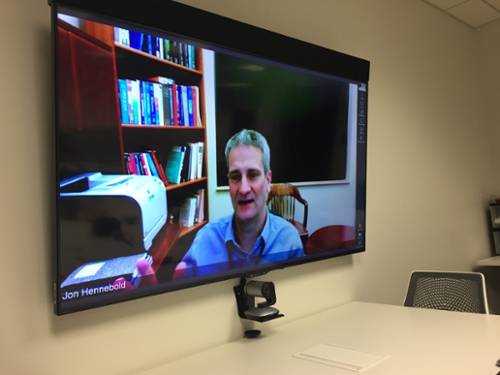 Jon Hennebold presenting virtually