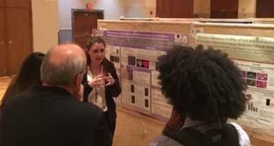 Julia Balough presents her poster