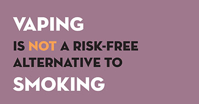 Nicotine & Vaping Awareness graphic