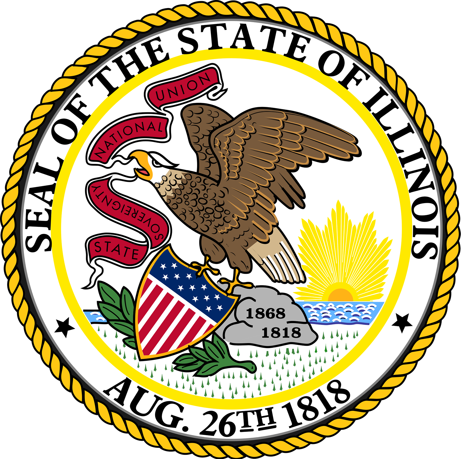 Image of the seal of the state of illinois