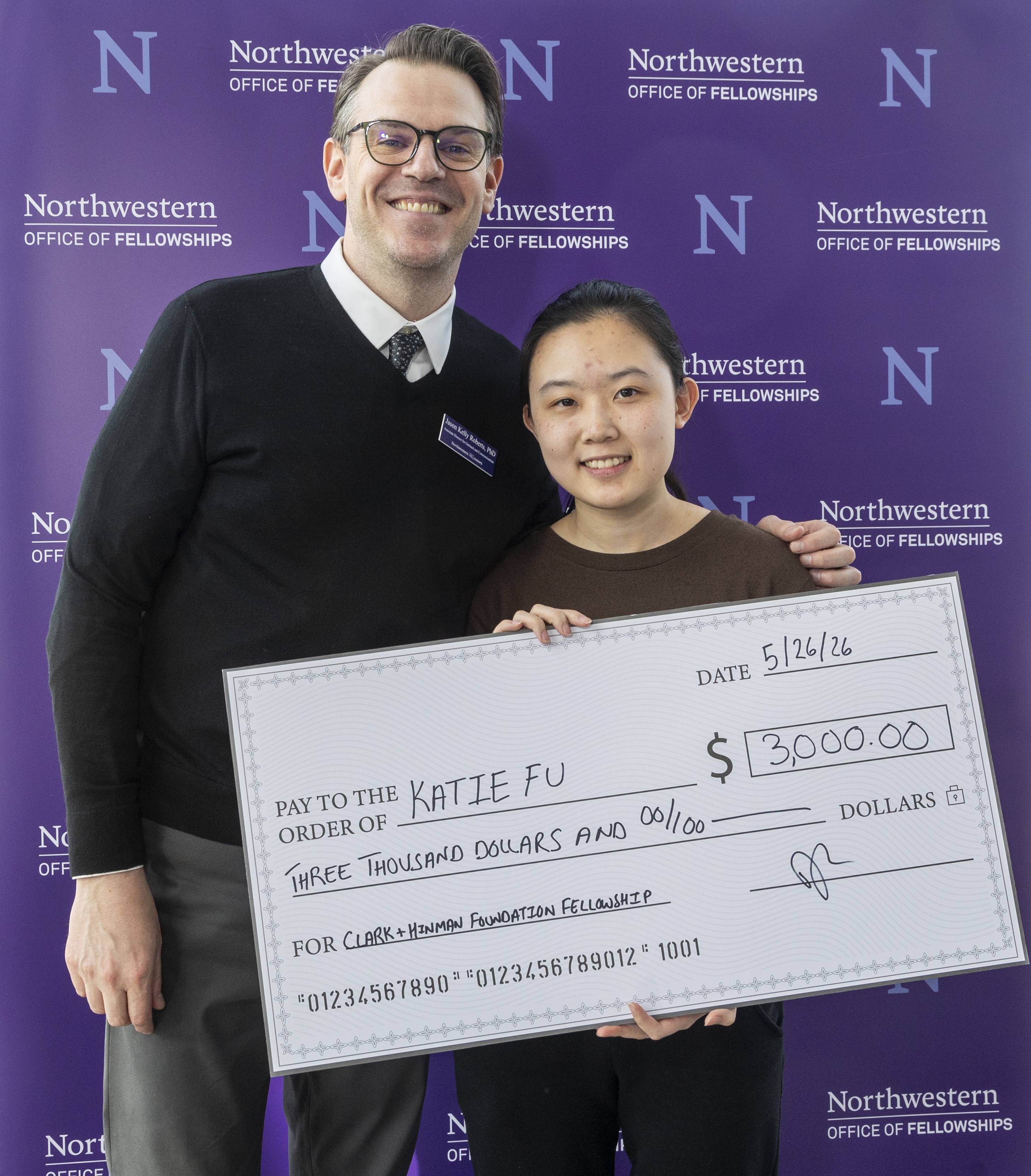 Photo of Katie Fu and Jason Kelly Roberts