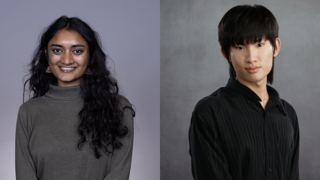 Photo of Anusha Kumar and Tristan Weng