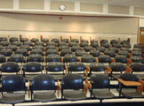 View of auditorium seating from podium.