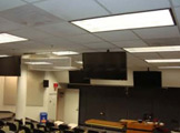Photo of Frances Searle 1-421 showing monitors installed in the ceiling