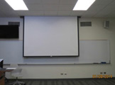 Photo of Frances Searle 3-220 showing projector screen