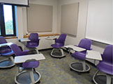 Chairs in classroom.