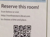A sign to reserve this room.