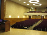 picture of auditorium taken from the stage - left side
