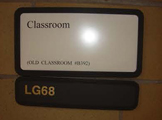 classroom number plate