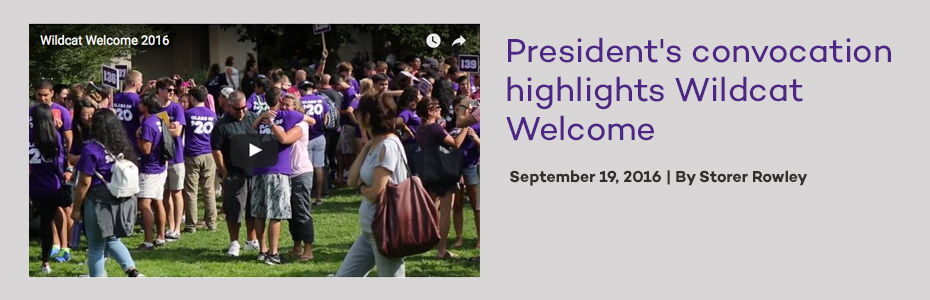 Wildcat Welcome News story