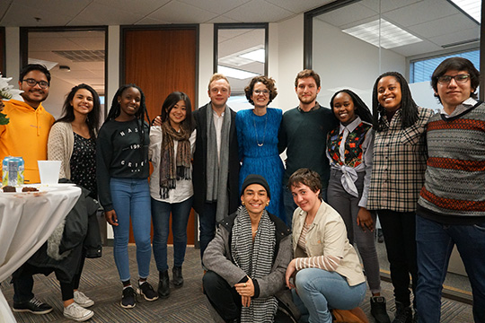 group representing Roberta Buffett Institute for Global Affairs