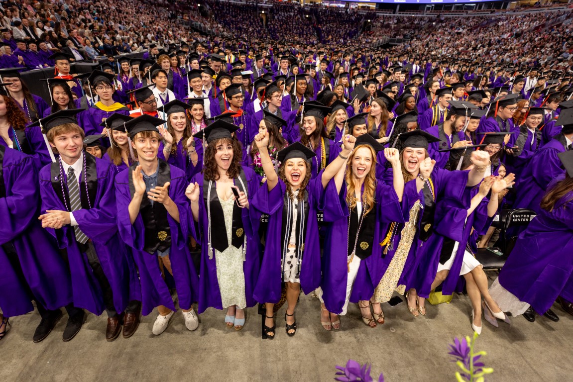 Students at Commencement