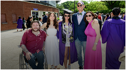 family at commencement