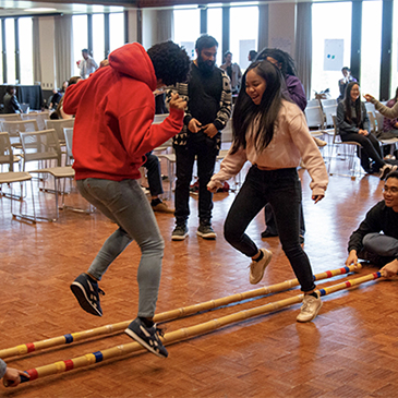 students dancing at APIDA Senior Send-Off