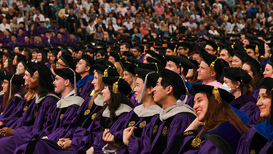 Students at Commencement